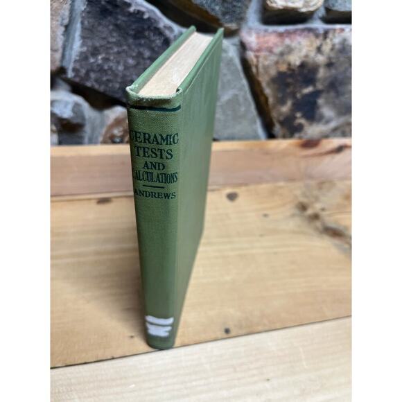 VTG 1928 Ceramic Tests & Calculations by Andrews. Ex-library. Wiley & Sons. - Picture 1 of 9